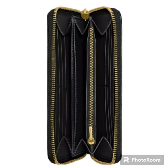 COACH TOTE BAG LARGE TOTE BAG BLACK RED LEATHER & COACH WALLET NWT - Picture 14 of 17